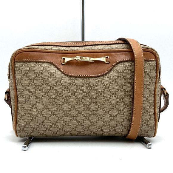 CELINE Shoulder bag Beige Leather Women's - Picture 1 of 10